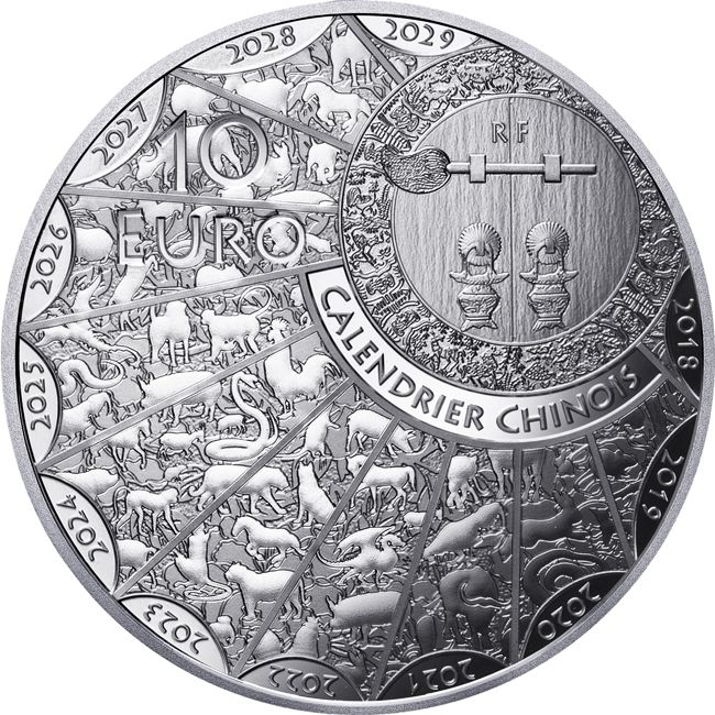 Ló éve 2026 francia 10 EUR proof ezüst pénzérme