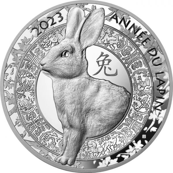 Nyúl éve 2023 10EUR francia proof ezüst pénzérme