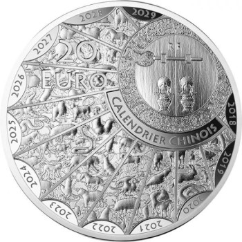 Nyúl éve 2023 francia 1 uncia proof high-relief ezüst pénzérme Nyúl éve 2023 francia 1 uncia proof high-relief ezüst pénzérme