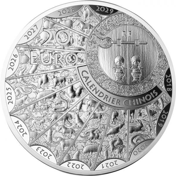 Nyúl éve 2023 francia 1 uncia proof high-relief ezüst pénzérme