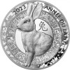 Nyúl éve 2023 francia 1 uncia proof high-relief ezüst pénzérme