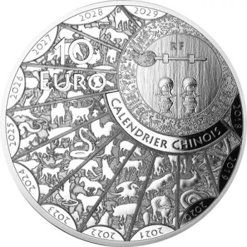 Nyúl éve 2023 10EUR francia proof ezüst pénzérme Nyúl éve 2023 10EUR francia proof ezüst pénzérme