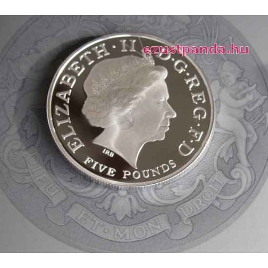 Királyi keresztelő 2014 5 GBP ezüst pénzérme