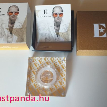 Elton John 2020 1 font proof ezüst pénzérme