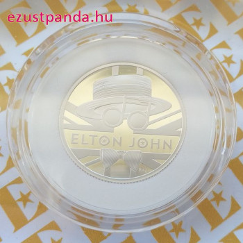 Elton John 2020 1 font proof ezüst pénzérme
