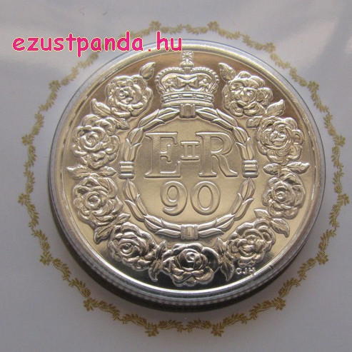 Erzsébet királynő 90. születésnapja 2016 - 20 GBP ezüst pénzérme Erzsébet királynő 90. születésnapja 2016 - 20 GBP ezüst pénzérme