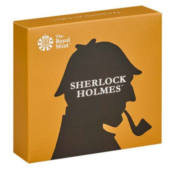 Sherlock Holmes 50p 2019 proof ezüst pénzérme