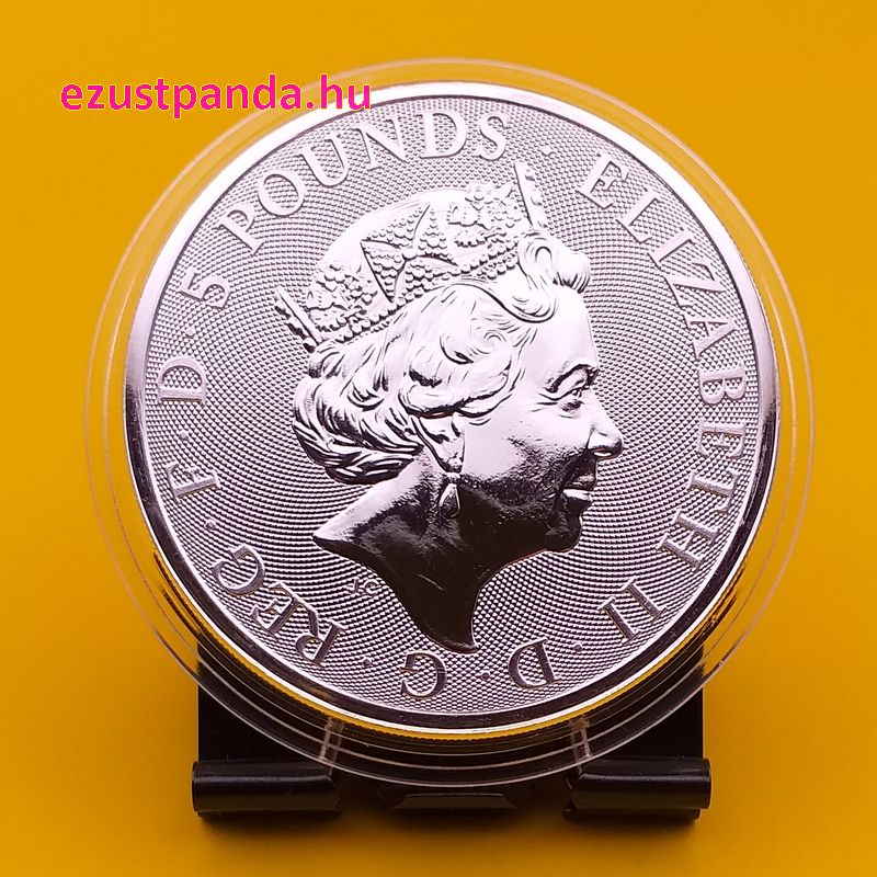 A Tudor-ház címerállatai - Yale Antilop 2023 2 uncia 5 GBP ezüst pénzérme