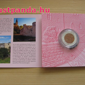 Koerich vára 5 EUR luxemburgi 2018 ezüst-nióbium pénzérme Koerich vára 5 EUR luxemburgi 2018 ezüst-nióbium pénzérme