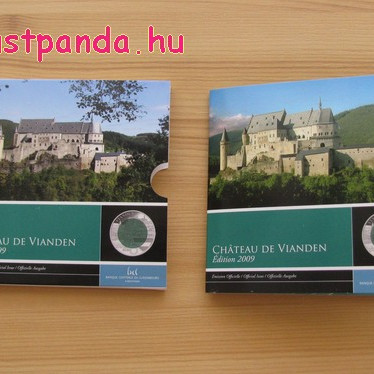 Vianden vára 2009 5 EUR luxemburgi ezüst-nióbium pénzérme Vianden vára 2009 5 EUR luxemburgi ezüst-nióbium pénzérme
