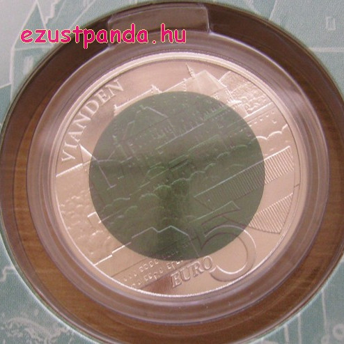 Vianden vára 2009 5 EUR luxemburgi ezüst-nióbium pénzérme Vianden vára 2009 5 EUR luxemburgi ezüst-nióbium pénzérme