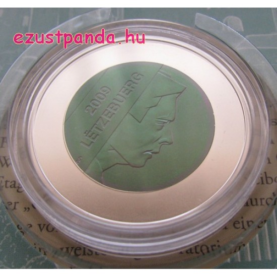 Vianden vára 2009 5 EUR luxemburgi ezüst-nióbium pénzérme