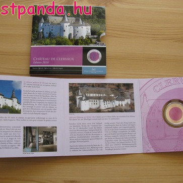 Clervaux vára 5 EUR luxemburgi 2016 ezüst-nióbium pénzérme