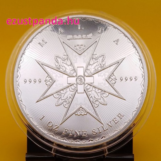 Máltai kereszt 2024 1 uncia 5 EUR ezüst pénzérme Máltai kereszt 2024 1 uncia 5 EUR ezüst pénzérme