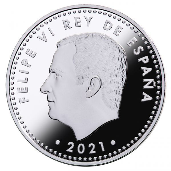    A Lepantói csata 450. évfordulója spanyol proof ezüst pénzérme 