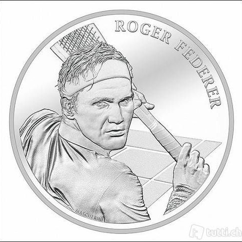 Roger Federer 2020 20 Franc svájci ezüst pénzérme Roger Federer 2020 20 Franc svájci ezüst pénzérme