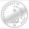Roger Federer 2020 20 Franc svájci ezüst pénzérme Roger Federer 2020 20 Franc svájci ezüst pénzérme