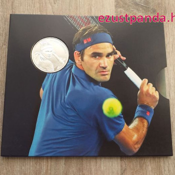Roger Federer 2020 20 Franc svájci ezüst pénzérme dísztokban
