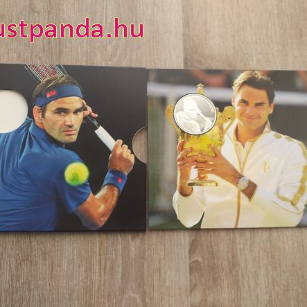 Roger Federer 2020 20 Franc svájci ezüst pénzérme dísztokban
