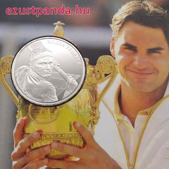Roger Federer 2020 20 Franc svájci ezüst pénzérme dísztokban