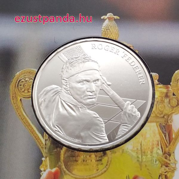Roger Federer 2020 20 Franc svájci ezüst pénzérme dísztokban