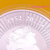 Kenguru 2023 1 uncia ezüst pénzérme 999,9 finomságú - II. Erzsébet "1952 - 2022" felirattal Kenguru 2023 1 uncia ezüst pénzérme 999,9 finomságú - II. Erzsébet "1952 - 2022" felirattal