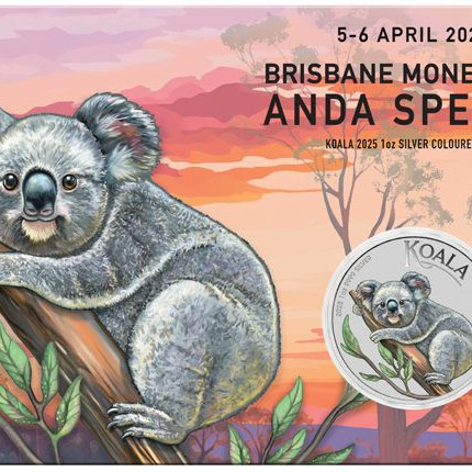 Koala 2025 1 uncia színes ezüst pénzérme - CSAK 2.500 PÉLDÁNYBAN!