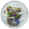Koala 2026 1 uncia színes ezüst pénzérme LIMITÁLT!