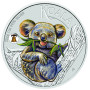 Koala 2026 1 uncia színes ezüst pénzérme LIMITÁLT!