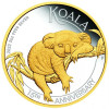 Koala 2022 3 uncia proof, aranyozott ausztrál ezüst pénzérme