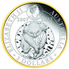 Koala 2022 3 uncia proof, aranyozott ausztrál ezüst pénzérme