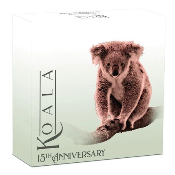 Koala 2022 3 uncia proof, aranyozott ausztrál ezüst pénzérme