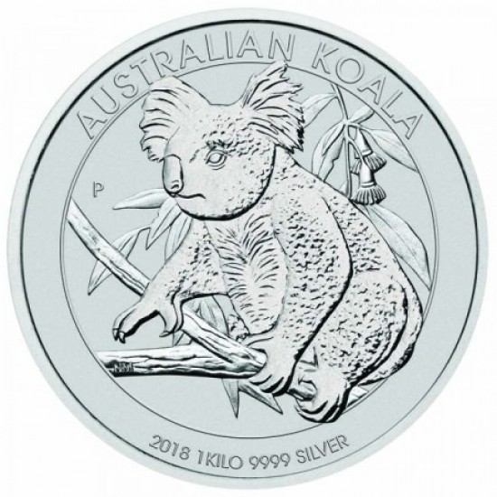 Koala 2018 1 kilogramm ezüst pénzérme