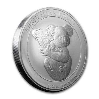 Koala 2020 1 kilogramm ezüst pénzérme Koala 2020 1 kilogramm ezüst pénzérme