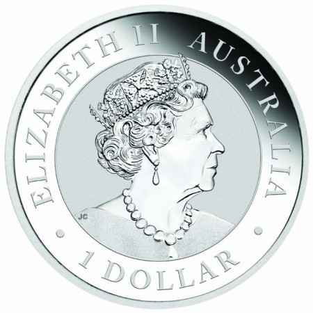 Kookaburra 2019 1 uncia színezett ezüst pénzérme