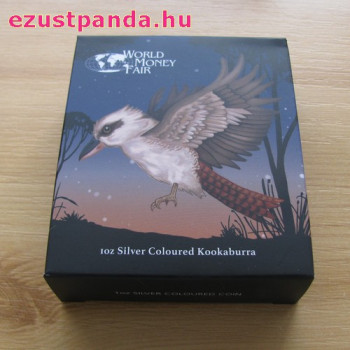 Kookaburra 2018 1 uncia színezett ezüst pénzérme