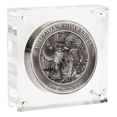 Kookaburra 2020 2 kilogramm antikolt high-relief ezüst pénzérme