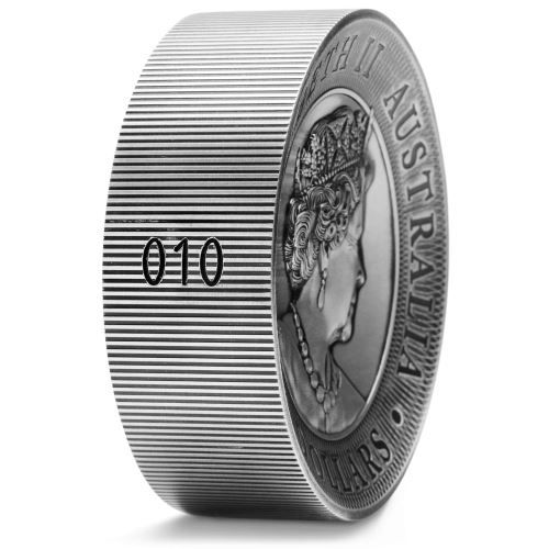 Kookaburra 2020 2 kilogramm antikolt high-relief ezüst pénzérme