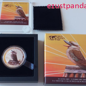 Kookaburra 2020 1 uncia színezett ezüst pénzérme - CSAK 1500 PÉLDÁNY! Kookaburra 2020 1 uncia színezett ezüst pénzérme - CSAK 1500 PÉLDÁNY!