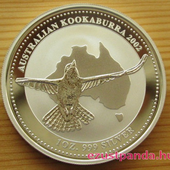 Kookaburra 2002 1 uncia ezüst pénzérme