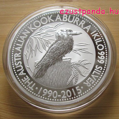 Kookaburra 2015 1 kilogramm ezüst pénzérme Kookaburra 2015 1 kilogramm ezüst pénzérme