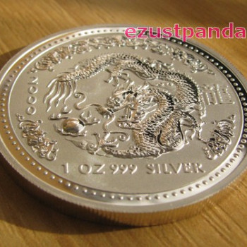 Lunar1 Sárkány éve 2000 1 uncia ezüst pénzérme