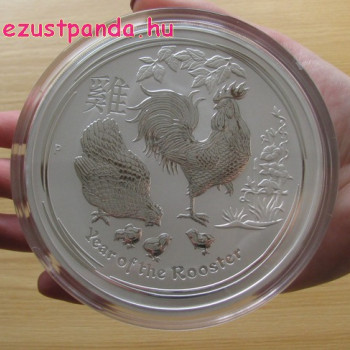 Lunar2 Kakas éve 2017 1 kilogramm ezüst pénzérme