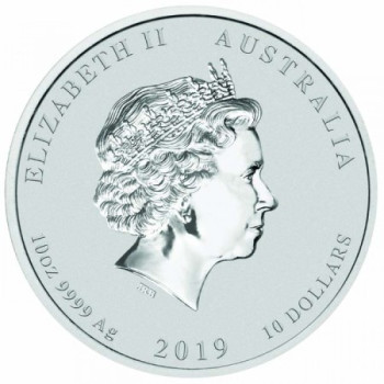 Lunar2 Disznó éve 2019 10 uncia ezüst pénzérme