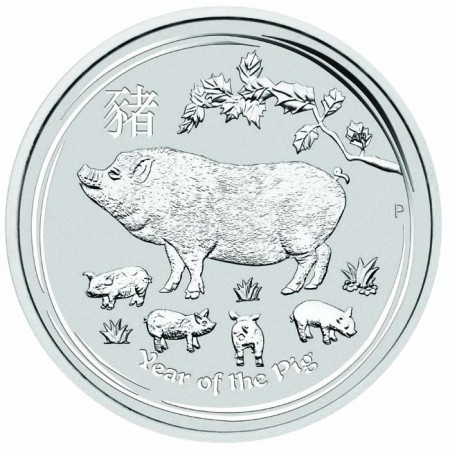 Lunar2 Disznó éve 2019 1/2 uncia ezüst pénzérme
