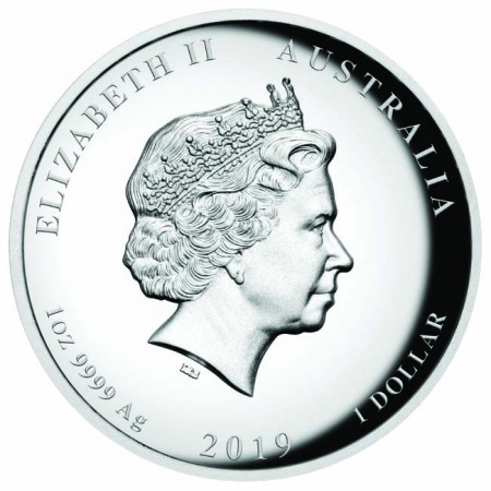 Lunar2 Disznó éve 2019 1 uncia high relief ezüst pénzérme