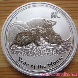 Lunar2 Egér éve 2008 1 uncia ezüst pénzérme