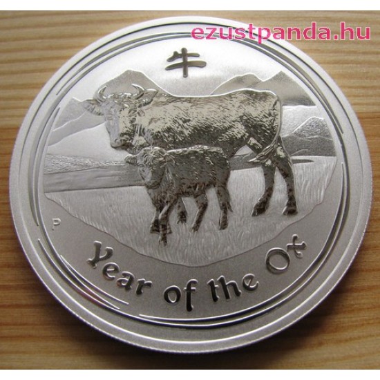 Lunar2 Bivaly éve 2009 1 uncia ezüst pénzérme