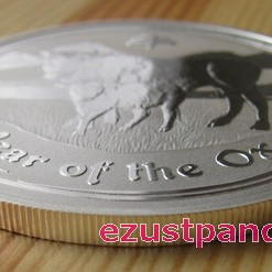 Lunar2 Bivaly éve 2009 1 uncia ezüst pénzérme