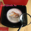 Lunar2 Tigris éve 2010 1 kilogramm színes ezüst pénzérme, topázzal